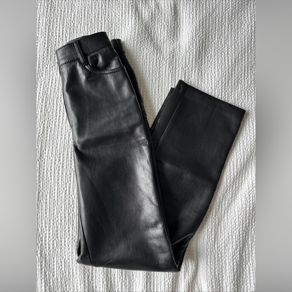 Aritzia Wilfred Melina pant faux leather high waist black size 00
